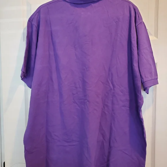 Men's purple polo shirt size 2XL - Picture 5 of 10